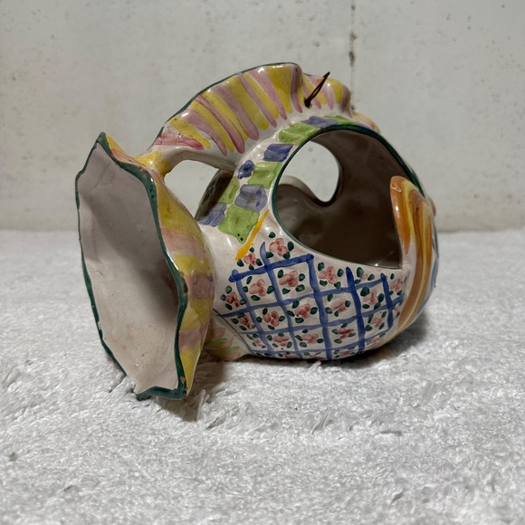 RARE VTG MACKENZIE CHILDS FISH PLANTER/CENTERPIECE BOWL~12" LONG~ AURORA NY~GCON - Picture 6 of 10